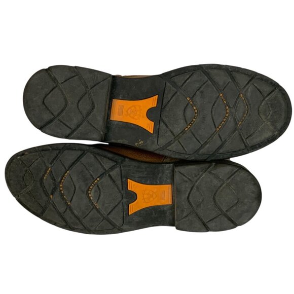 Ariat Cascade Mens Leather Work Boots US 11D Brown Steel Toe Construction - Picture 9 of 13